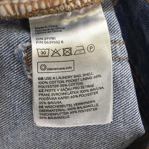 H&M divided jean skirt mini size 0 - Picture 4 of 4